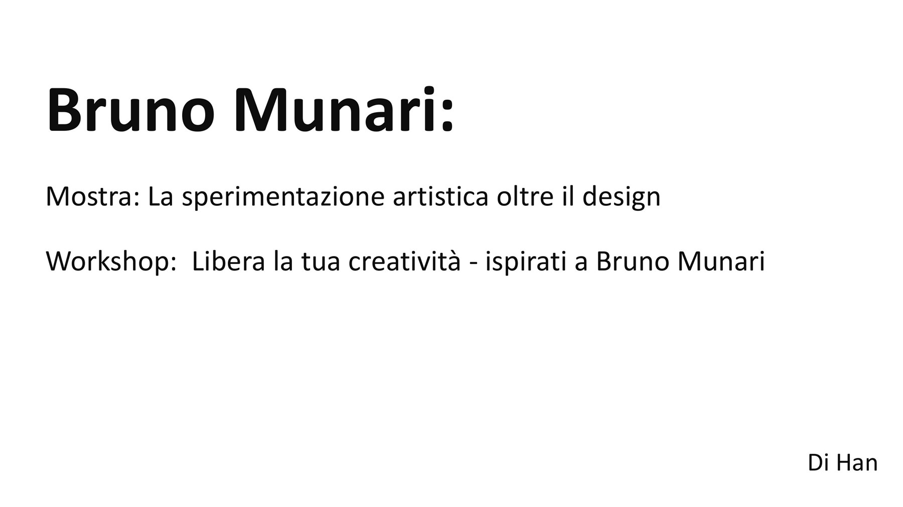 Bruno Munari 策展方案封面