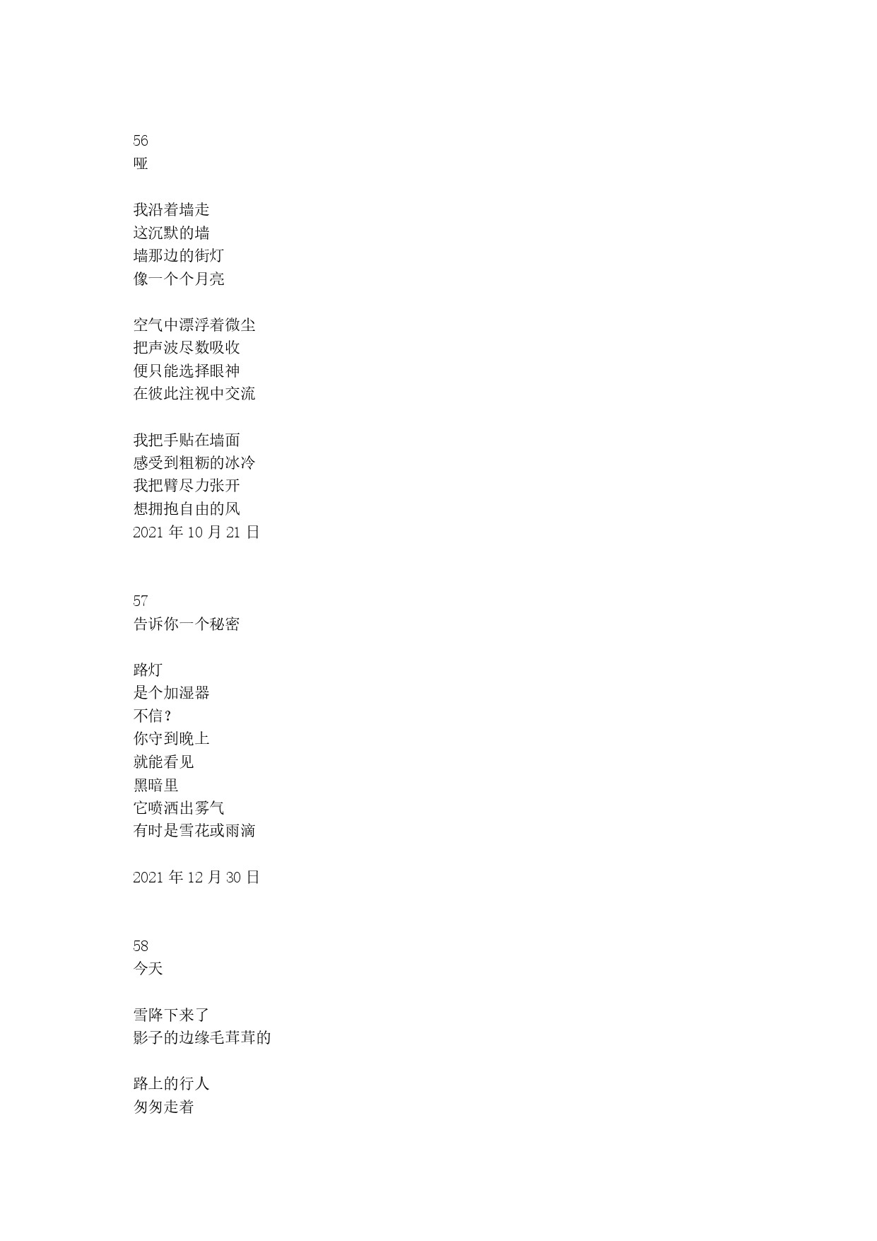 把诗缝在袖子里诗歌文本页面三十