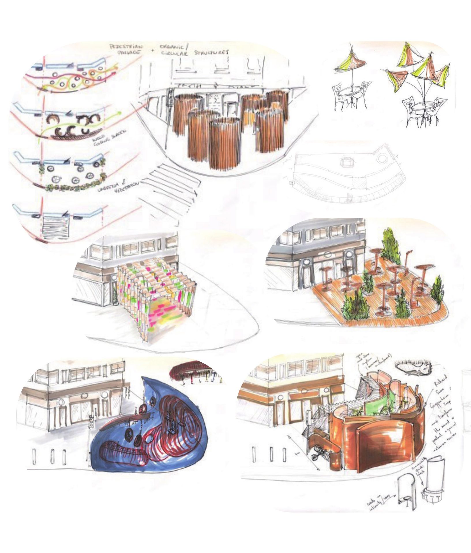 Ristorante all'aperto 前期调研与手绘草图分析