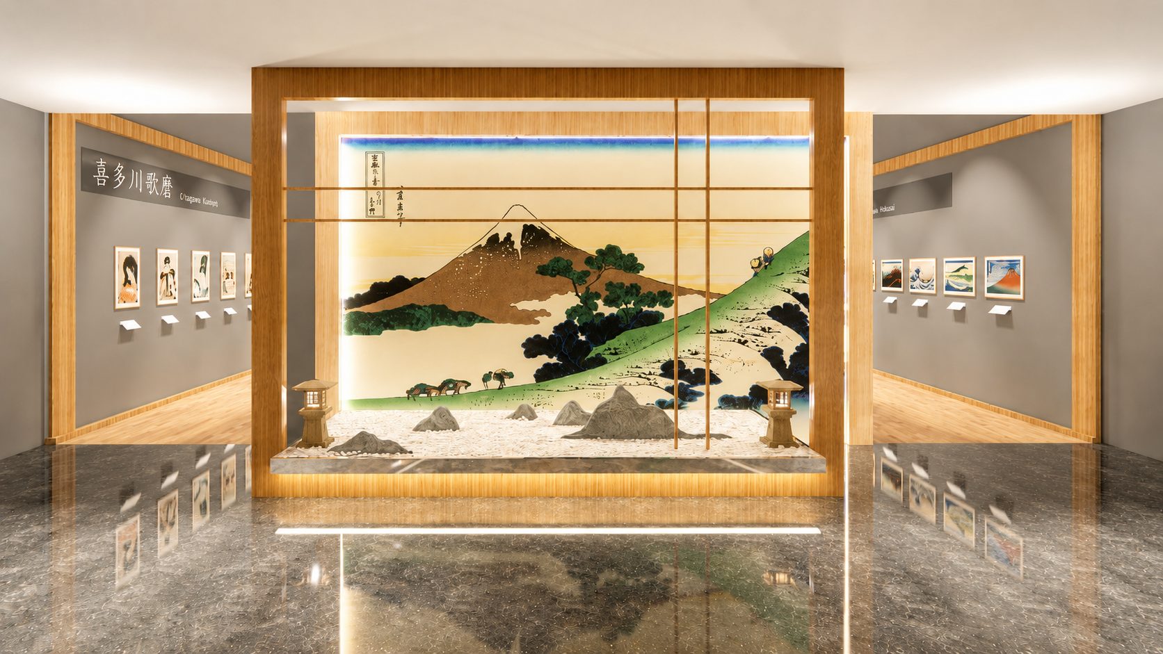 浮世绘展陈空间入口与主视觉